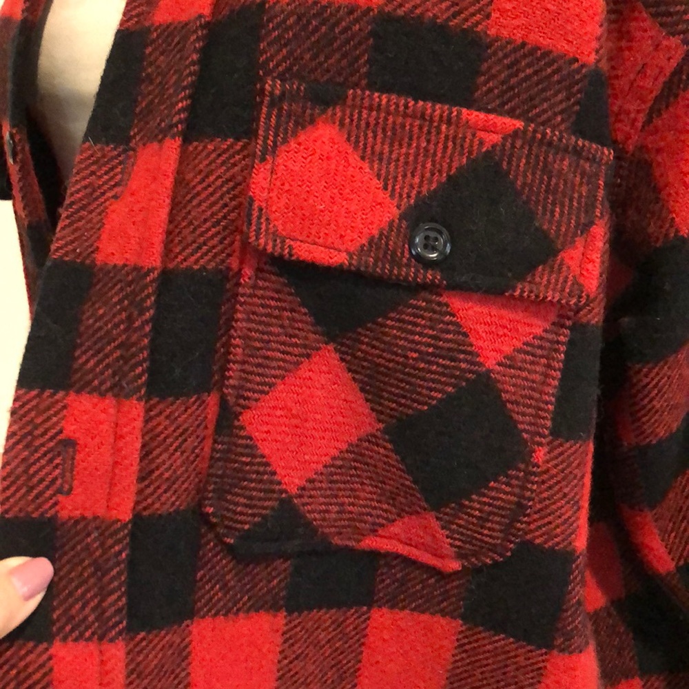 Vintage Buffalo plaid flannel shacket!! - Picture 3 of 4